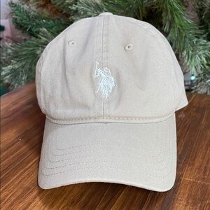 U.S. Polo Assn. Tan Cap with Embroidered Logo